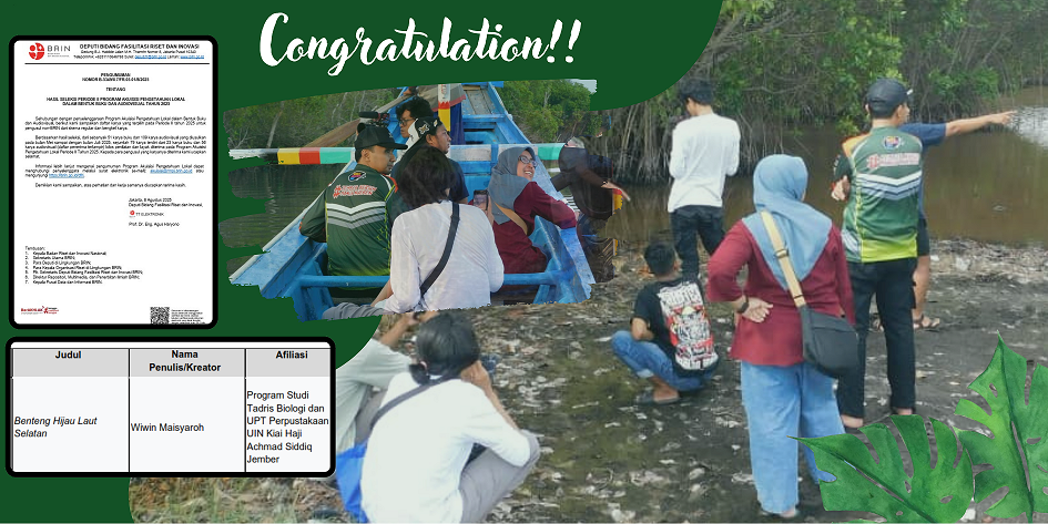 Tim Prodi Tadris Biologi bersama UPT Perpustakaan UIN KHAS Jember Lolos Program Akuisisi Pengetahuan Lokal BRIN 2025