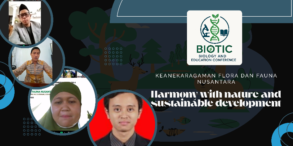 BIOTIC 4 Program Studi Tadris Biologi: Menggali Keanekaragaman Flora dan Fauna Nusantara untuk Pembangunan Berkelanjutan