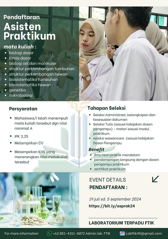 PENDAFTARAN ASISTEN PRAKTIKUM
