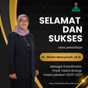 Selamat atas pelantikan Dr. Wiwin Maisyaroh, M.Si. sebagai Koordinator Prodi Tadris Biologi masa jabatan 2023-2027